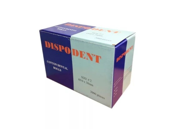 Ватные валики, Dispodent 2000 штук, BH Medical Products Co., Ltd. / Китай